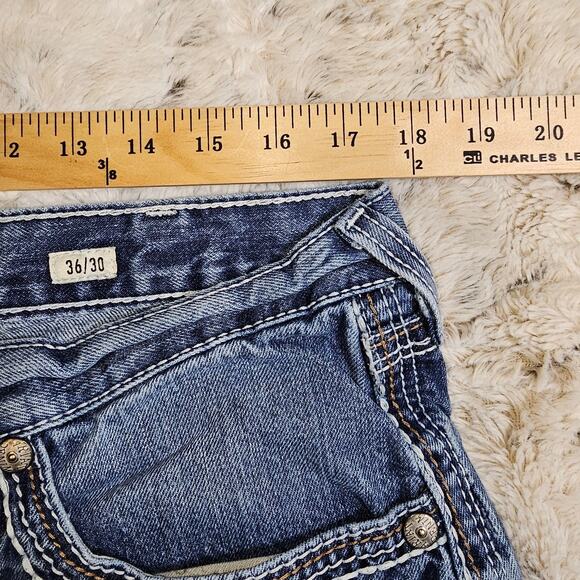 Ariat Men's Relaxed Boot Cut Jeans Medium Wash 100% Cotton Wais 17.5 IS 29 - Picture 12 of 14